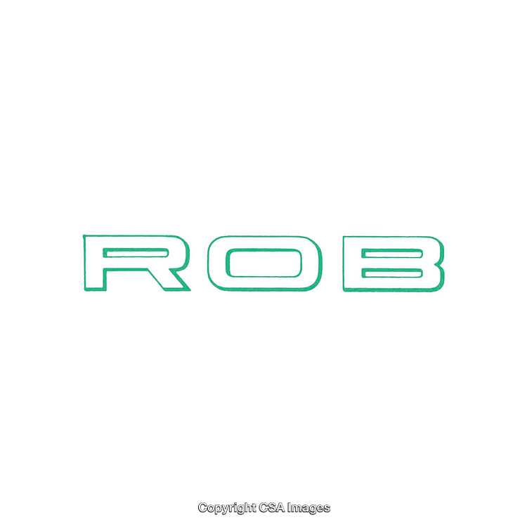 Minimalist Typography Artwork Featuring Simple Green Text on White Background