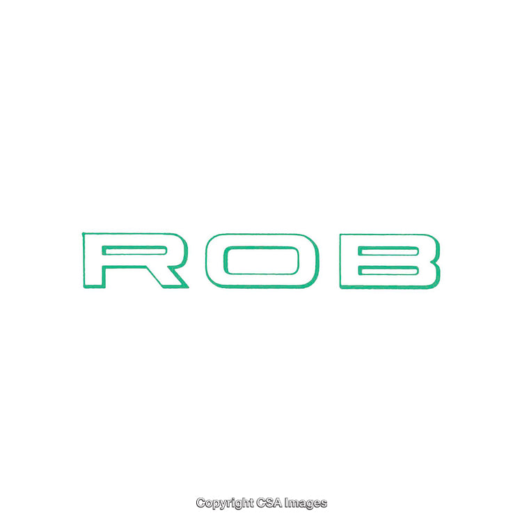 Minimalist Typography Artwork Featuring Simple Green Text on White Background