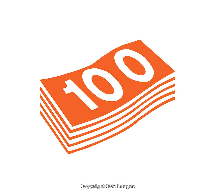 Stacks of Currency Icon Representing Financial Success and Wealth