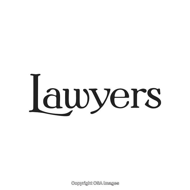 Professional Text Display Featuring the Word 'Lawyers' in Classic Typography