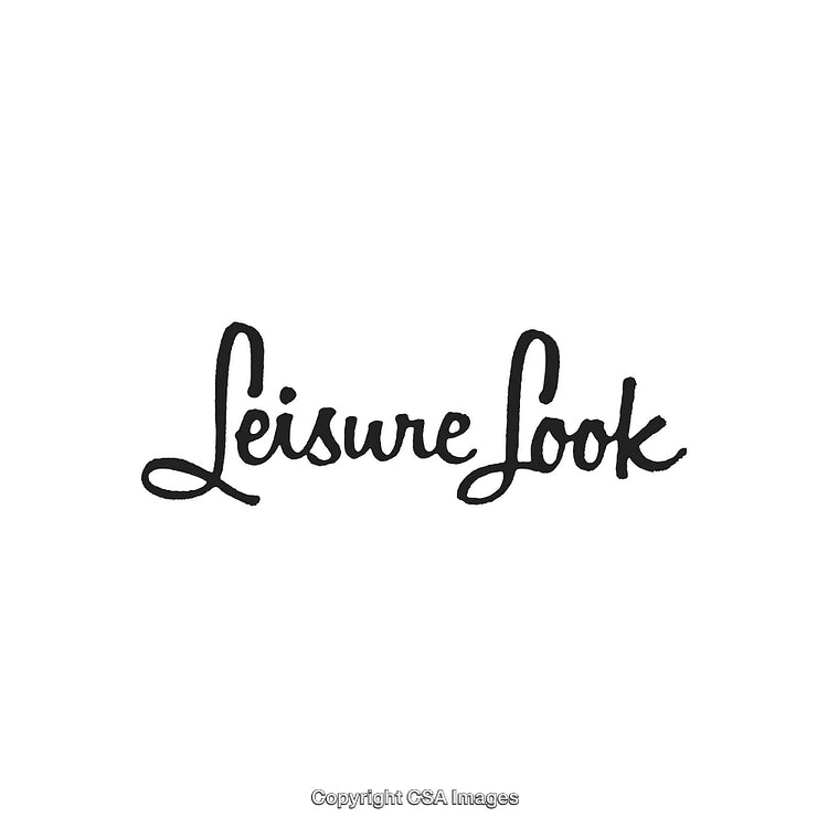 Elegant Handwritten Logo Featuring the Words 'Leisure Look' on a White Background