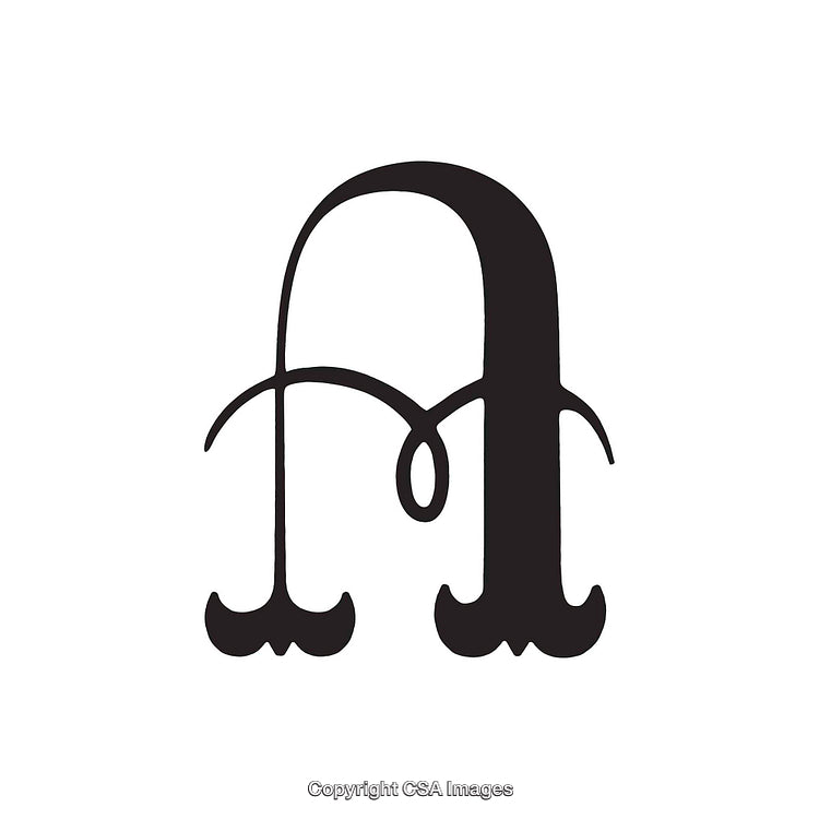 Elegant Typographic Art Featuring the Letter A in Unique Design