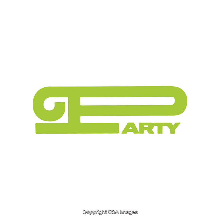 Minimalistic Green Text-Based Graphic Design on White Background