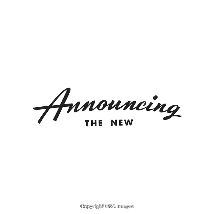 Black Handwritten Style Text Announcing a New Special Feature or Product