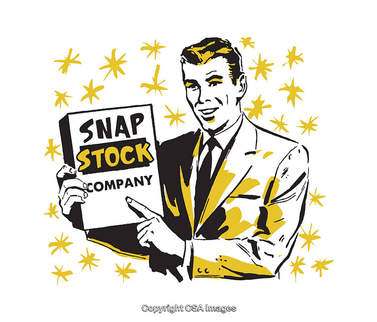 Retro Styled Businessman Holding Sign with Vibrant Yellow Accents