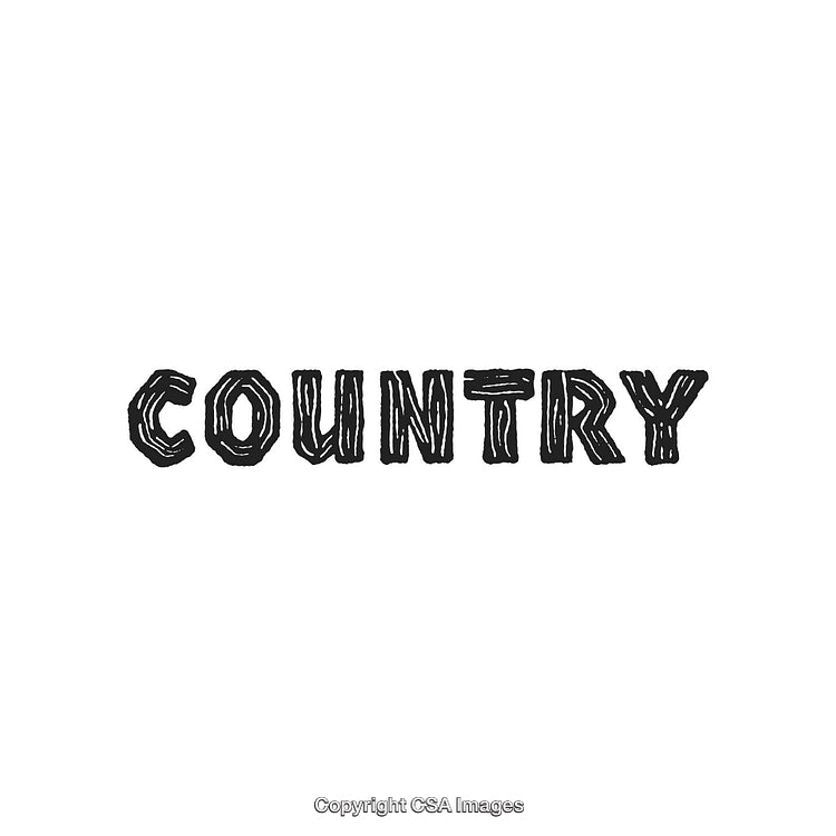 Text with Country-themed Typeface in Rustic Hand-drawn Style