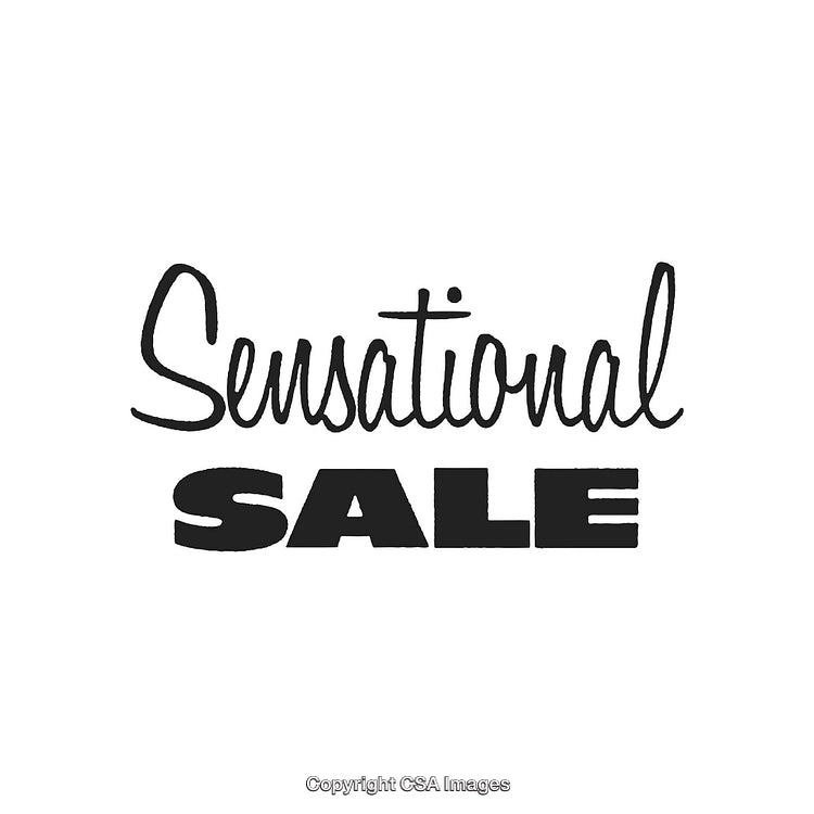 Bold and Dynamic Text Design Promoting a Sensational Sale Event