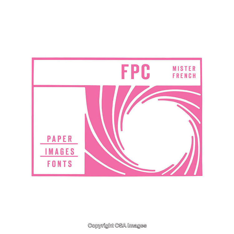 Pink Graphic Design With Abstract Curves and Bold Text Elements