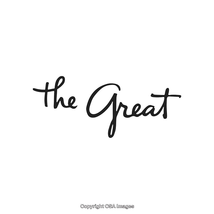 Elegant Handwritten Script Typography Featuring 'The Great' Text