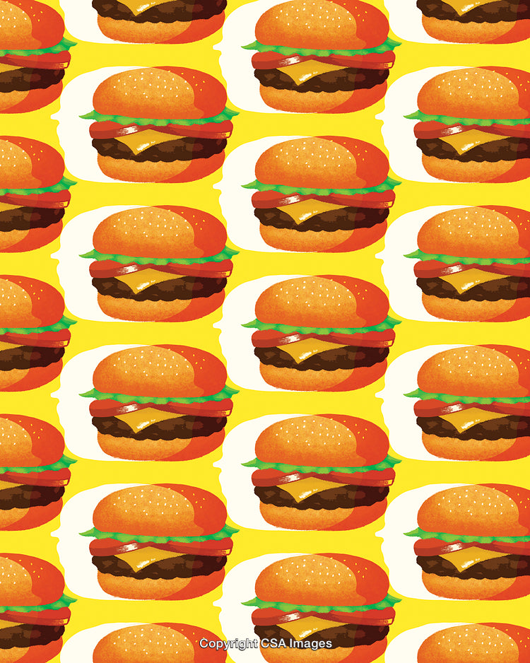 Pattern of Cheeseburgers