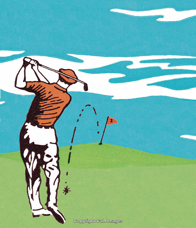 Man Golfing