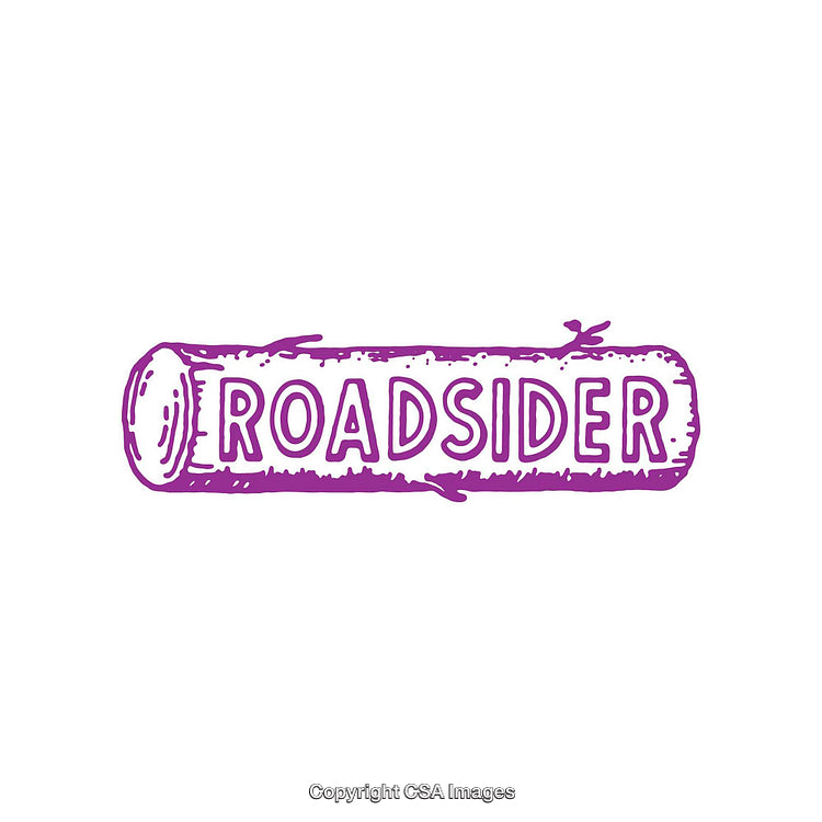 Purple Decorative Log Design with Text Inspired by Wood Textures