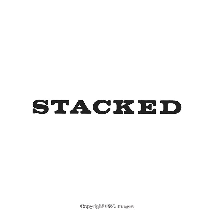 Stacked Bold Text Displayed on a Clean White Background