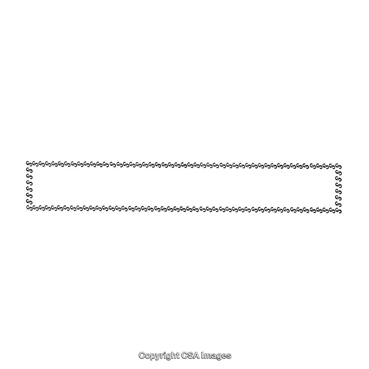 Elegant Black and White Rectangular Border with Stylish Design Elements