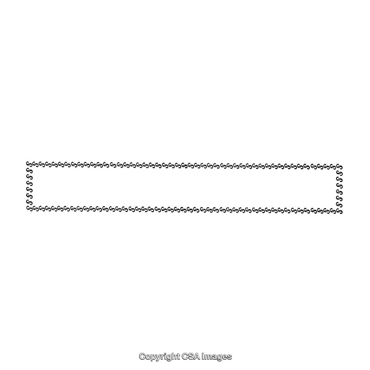 Elegant Black and White Rectangular Border with Stylish Design Elements