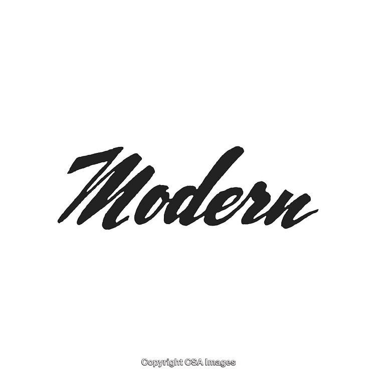 Modern Calligraphy Typography in Black Script on White Background