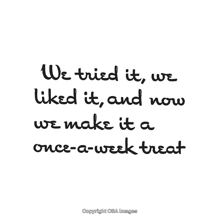 Inspirational Quote About Routine and Treats in Elegant Handwritten Font