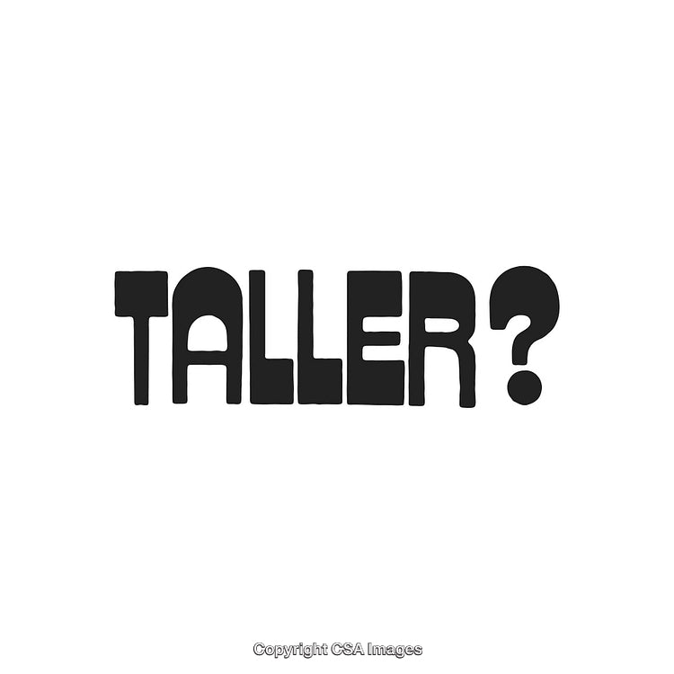 Intriguing Typography Displaying the Word 'Taller' in Bold Black Letters