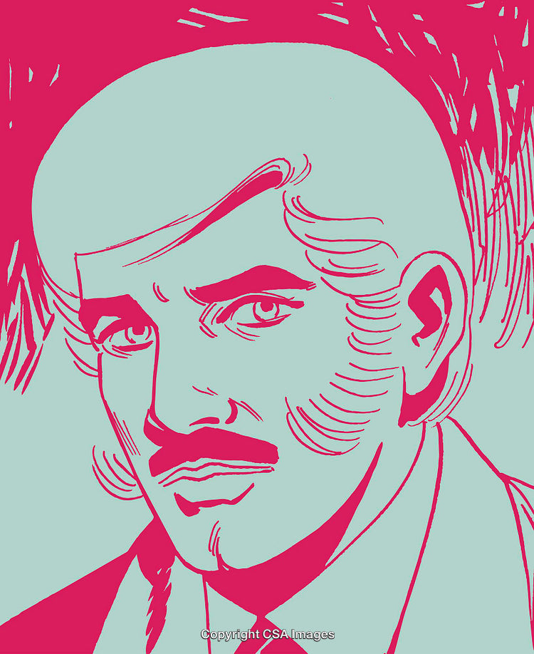 Pop Art Portrait Featuring Bold Lines and Vibrant Colors