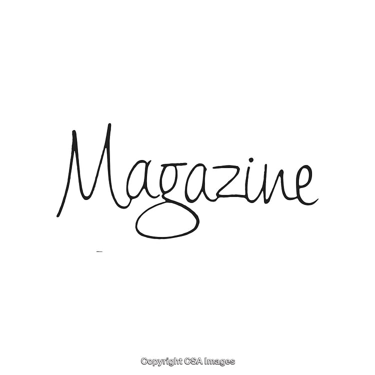 Magazine Styled Elegant Handwritten Text with Artistic Script Font on White Background