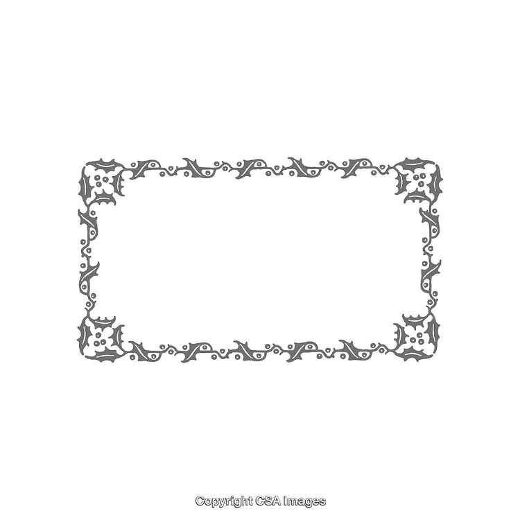 Elegant Decorative Frame Design With Intricate Abstract Motifs