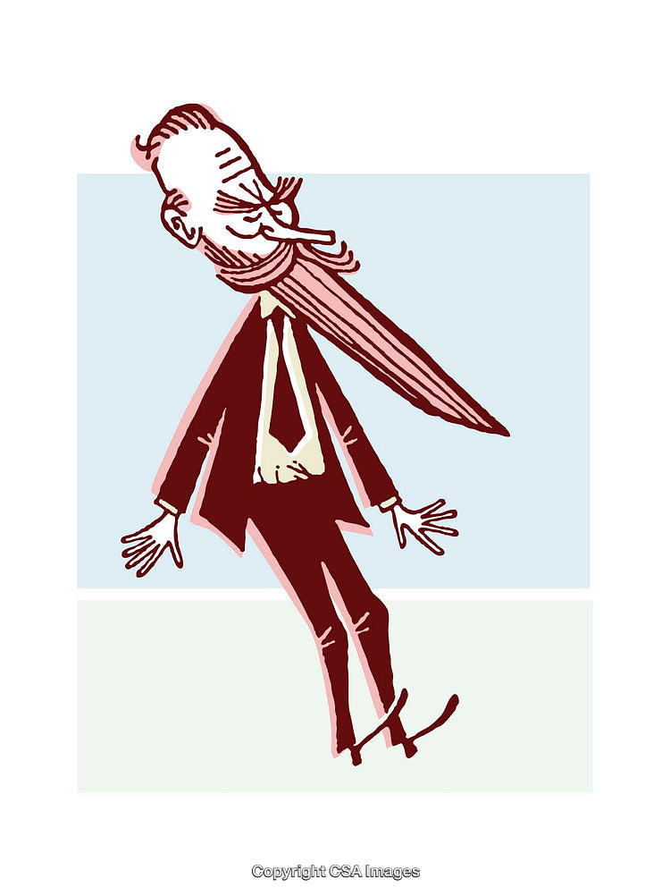 Creative Cartoon Illustration of a Quirky Character with Exaggerated Features