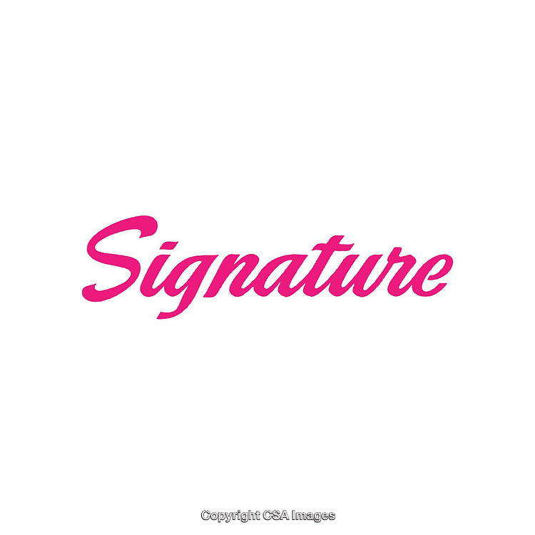 Elegant Signature Text in Vibrant Pink Font on White Background