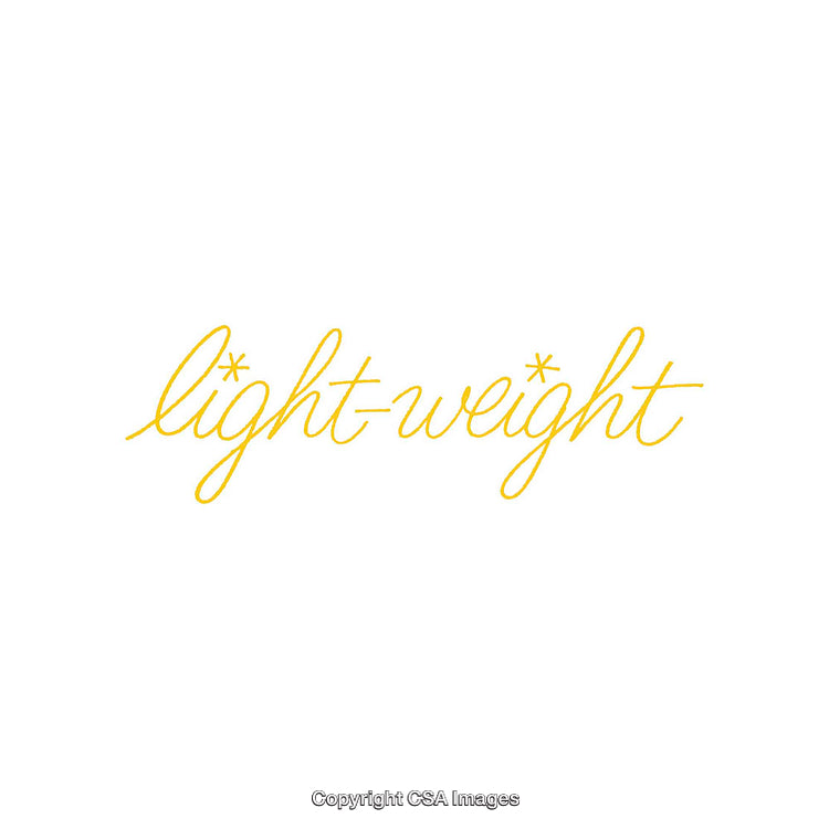 Yellow Script Typography Emphasizing Lightness and Minimal Design