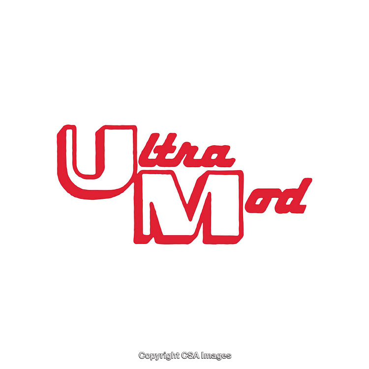 Red Stylized Modern Typography on a White Background