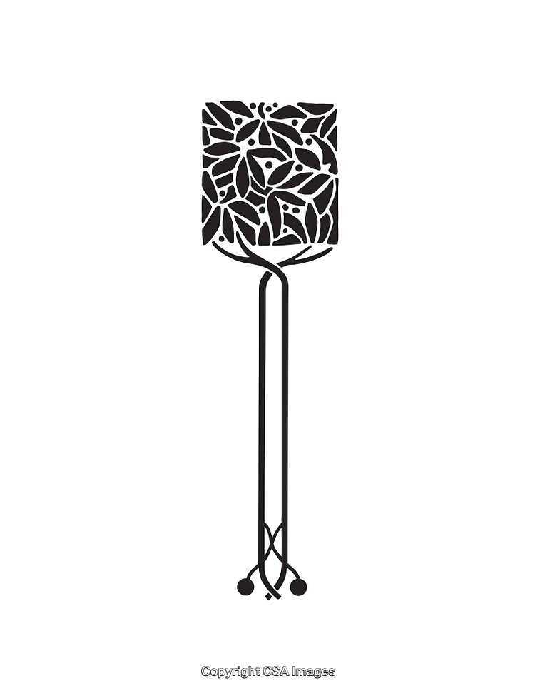 Abstract Black and White Line Art Illustration with Detailed Patterns