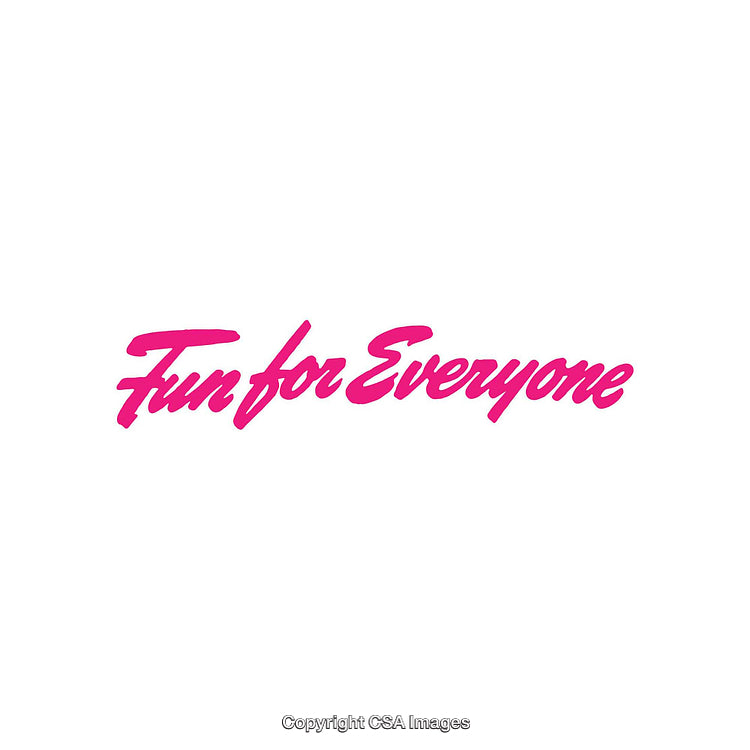 Vibrant Pink Fun for Everyone Typography on White Background