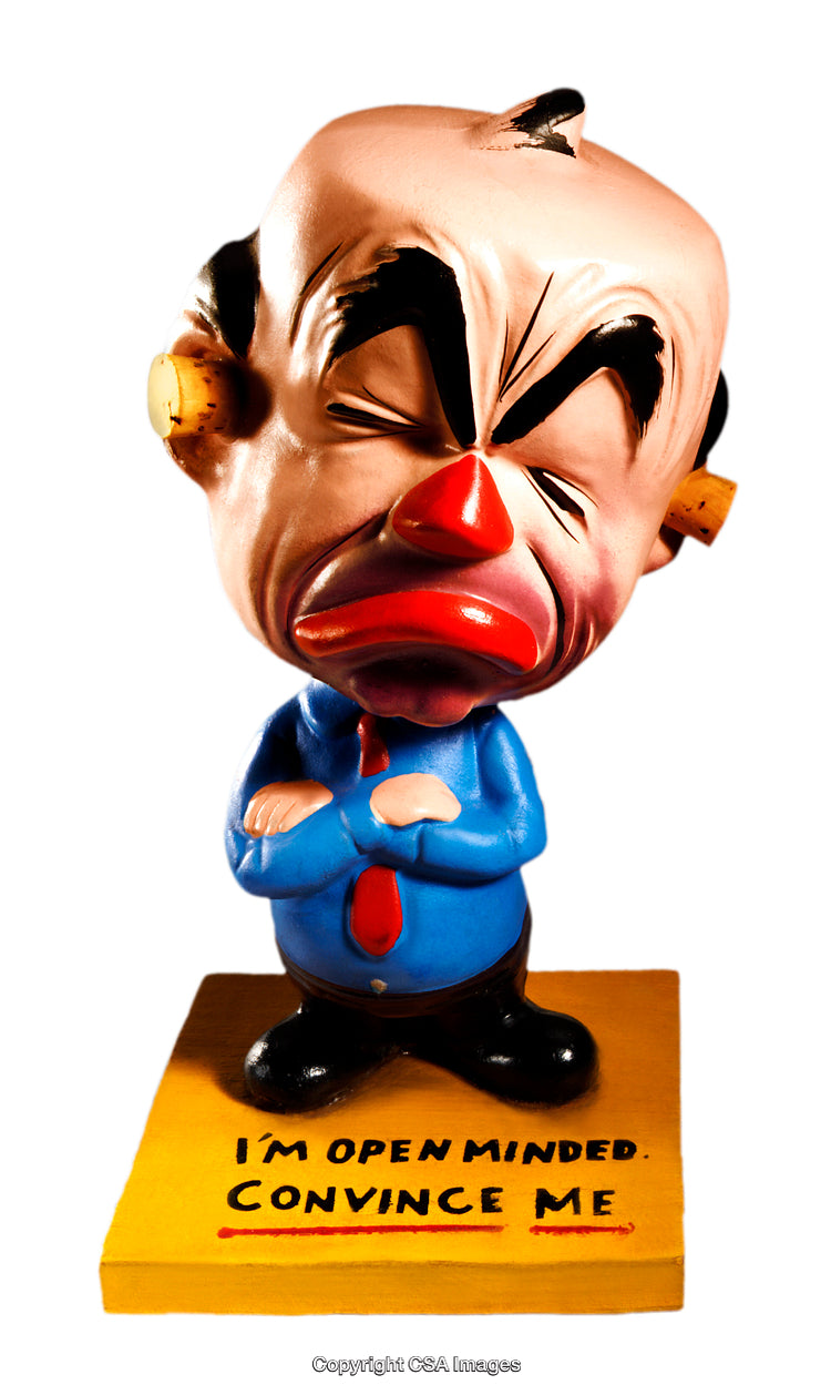 Humorous Figurine Depicting Cartoon Character with a Comedic Expression