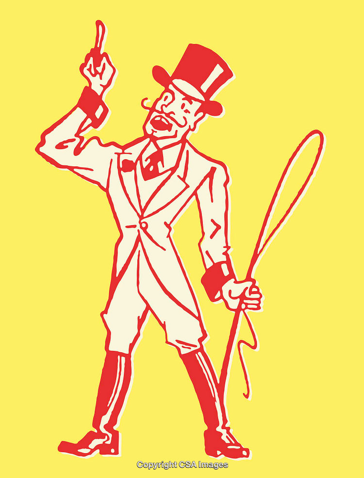 Vintage Line Art Illustration of a Gentleman with Cane on Yellow Background
