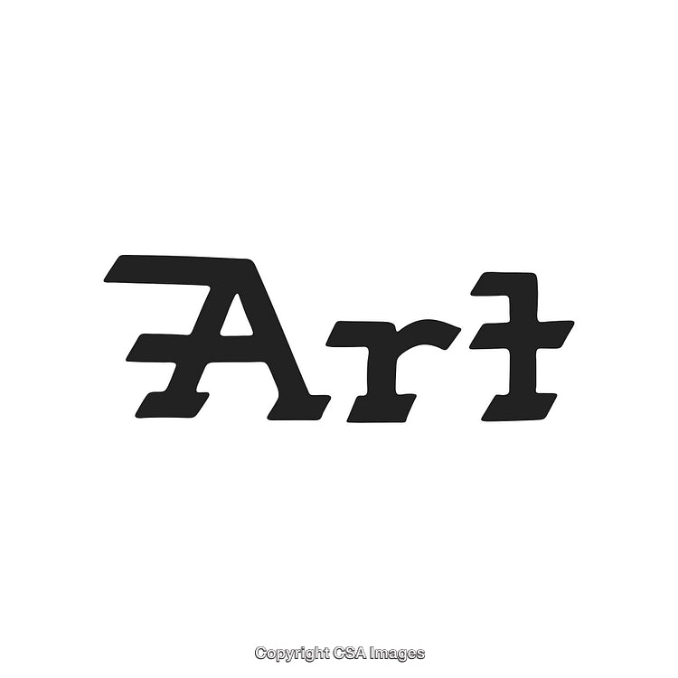 Stylized Typography Art Using Bold Black Letters and Minimalist Design