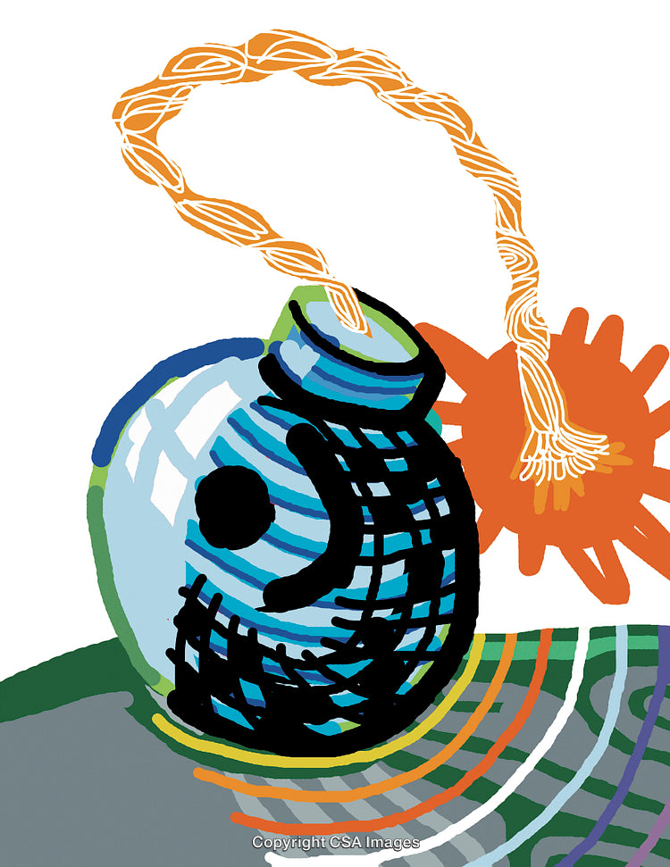 Bomb with Lit Fuse