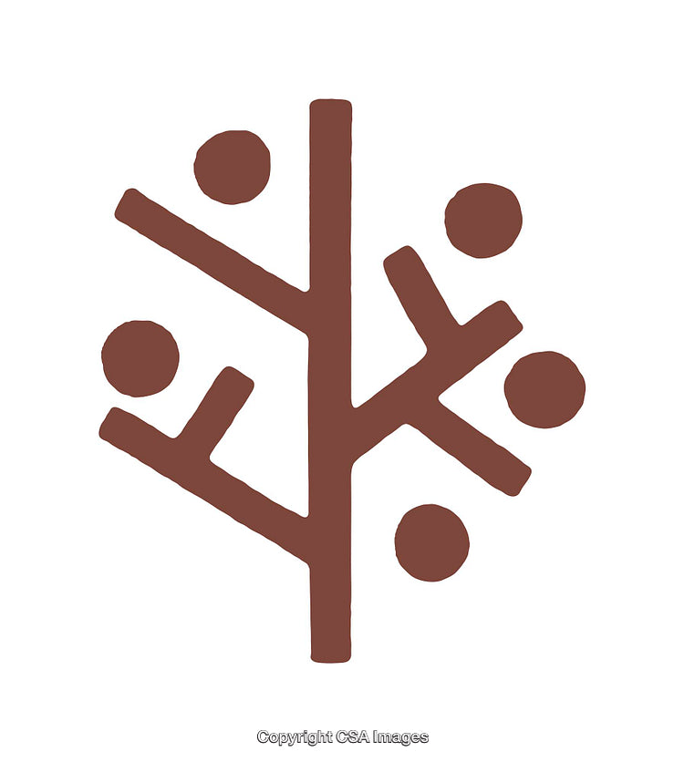 Abstract Brown Symbolic Logo with Minimalist Artistic Design Elements