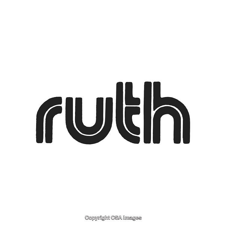Modern Stylish Logo Featuring The Name Ruth in Bold Typographic Design