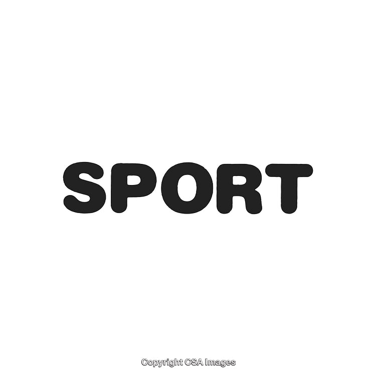 Bold Black and White Sports Typography Image with Clear Text Design