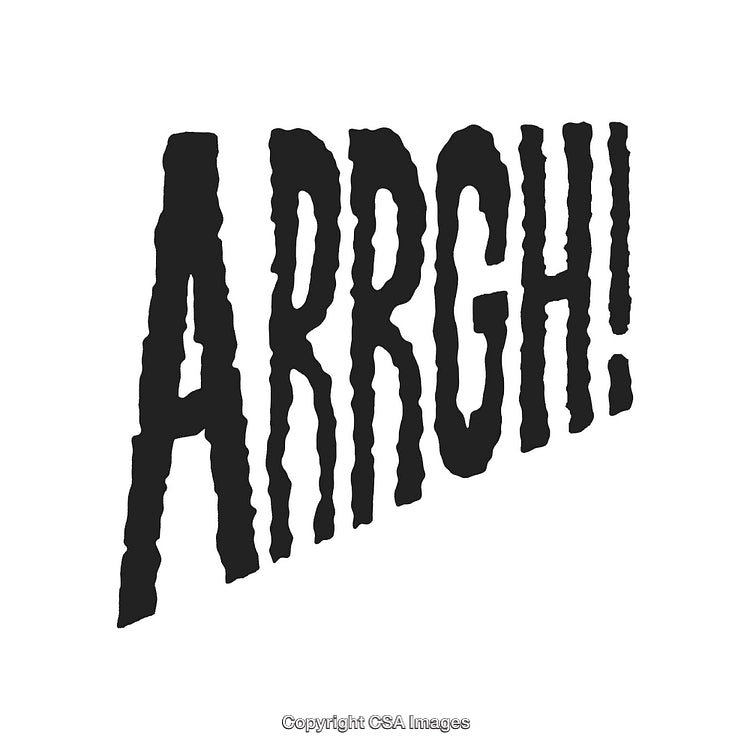 Bold Comic-Style Text Expression Showing Annoyance, Frustration, or Discontent