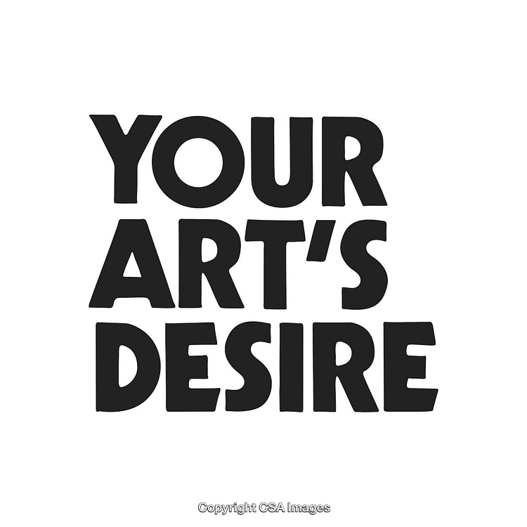 Inspirational Typography Design Featuring the Phrase 'Your Art's Desire' in Bold Text