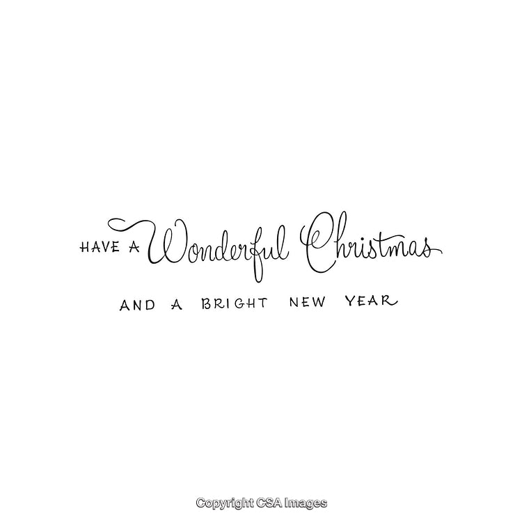 Elegant Christmas and New Year Wishes in Handwritten Typography Design