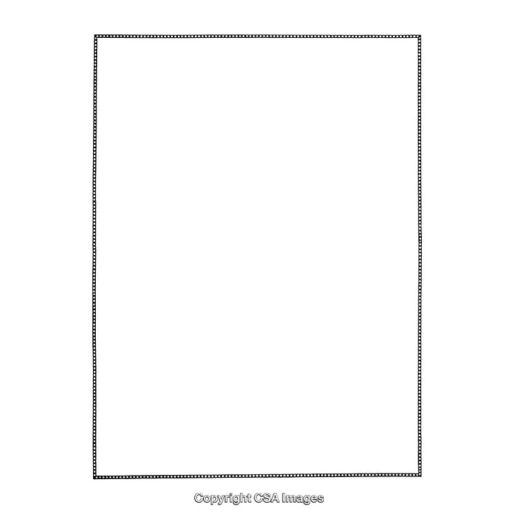 Minimalistic Black and White Border Design with Rectangle Shape