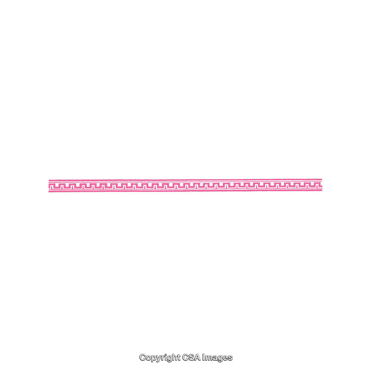 Pink Geometric Border Design on White Background With Contemporary Style