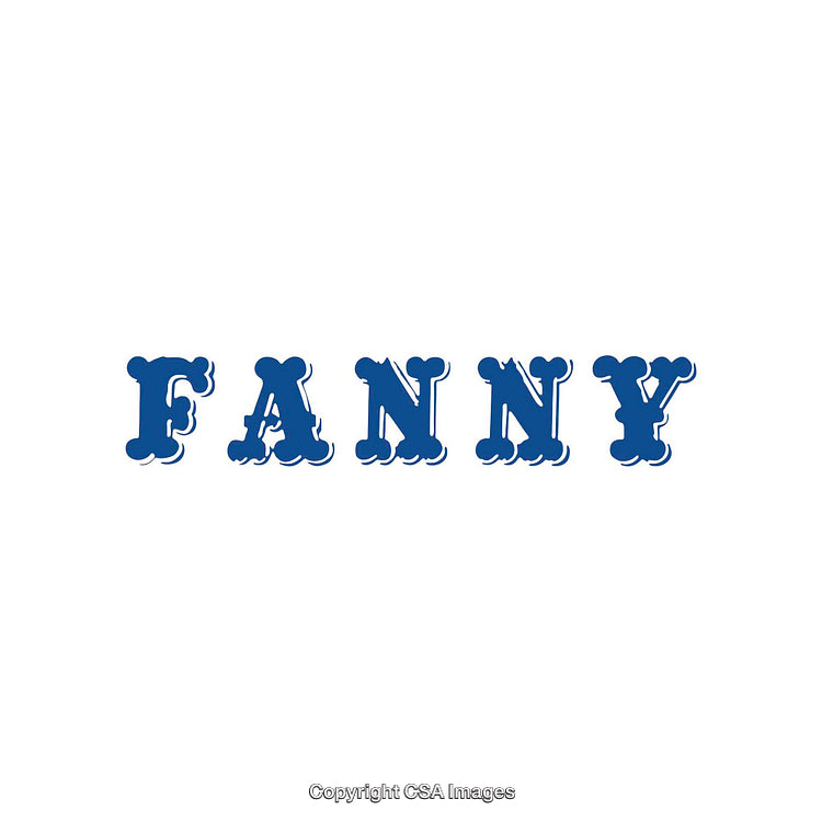 Blue Stylized Text With Decorative Fonts Against White Background