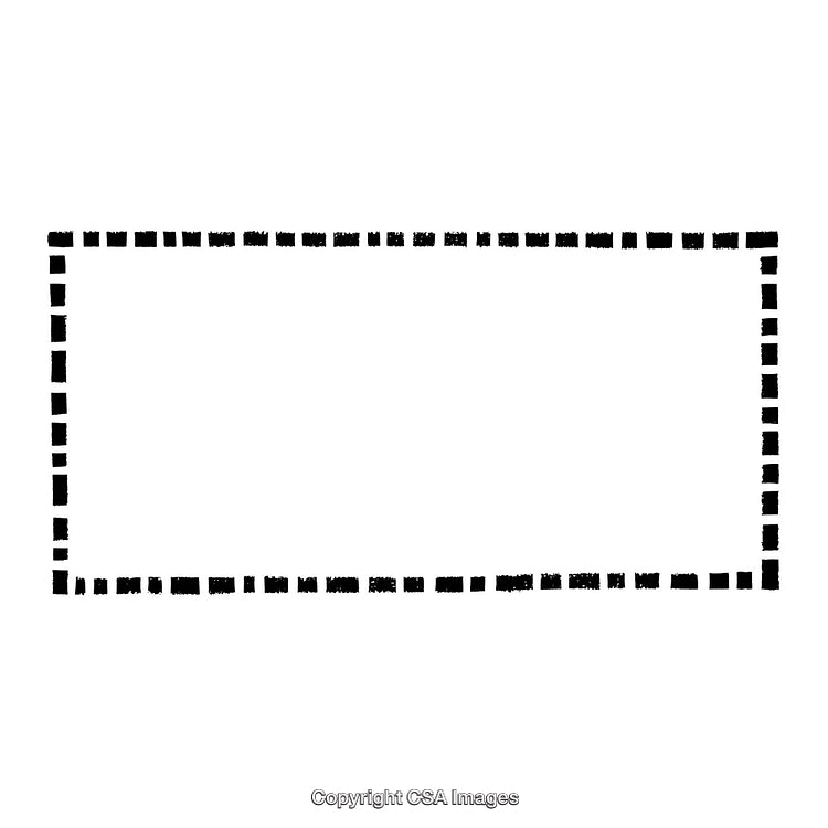 Minimalistic Black and White Dotted Rectangle Border Design
