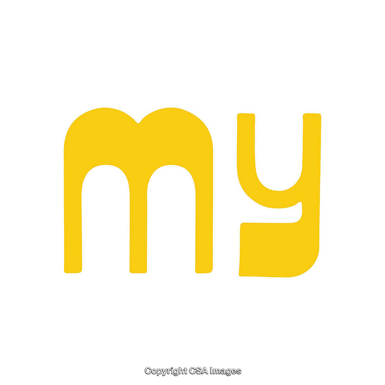 Minimalist Yellow Typography on a White Background for Modern Designs