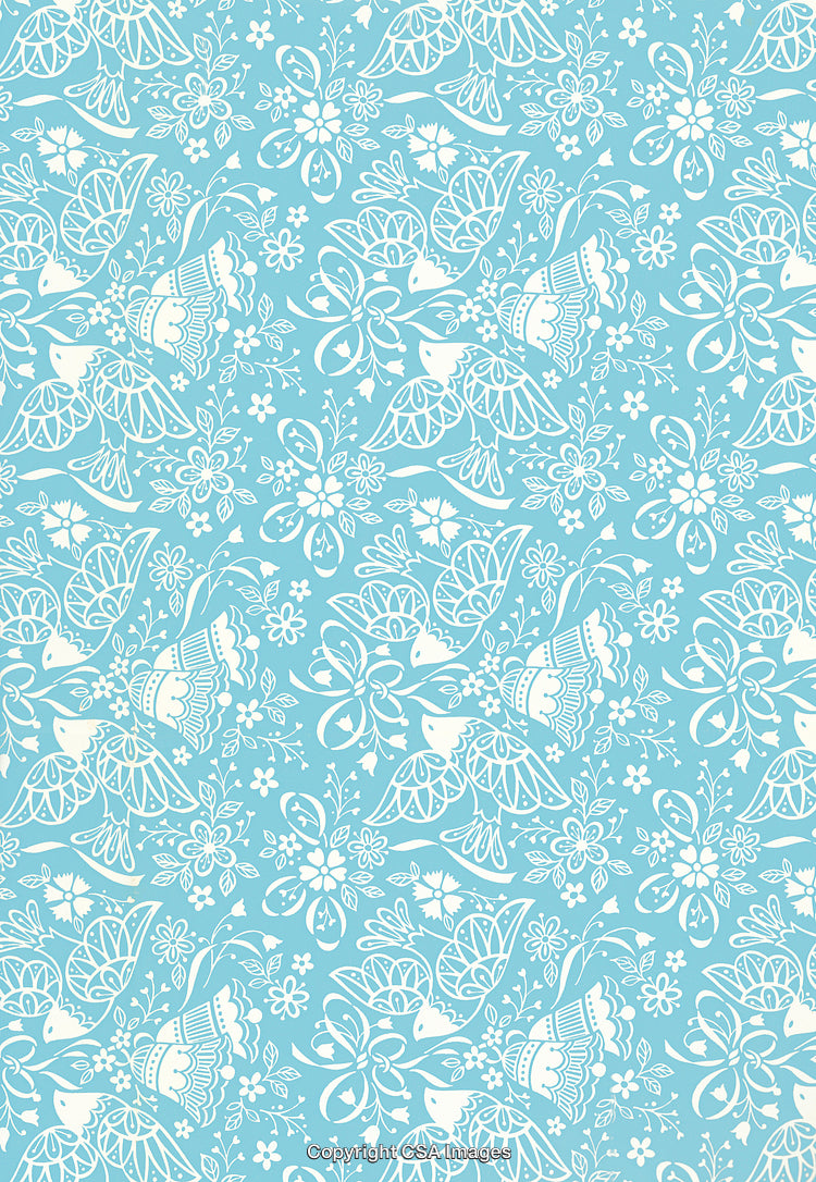 Birds and Bells Pattern