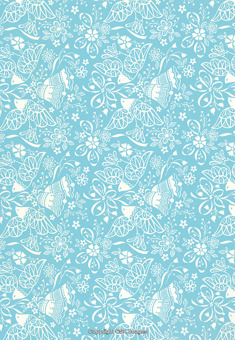 Birds and Bells Pattern
