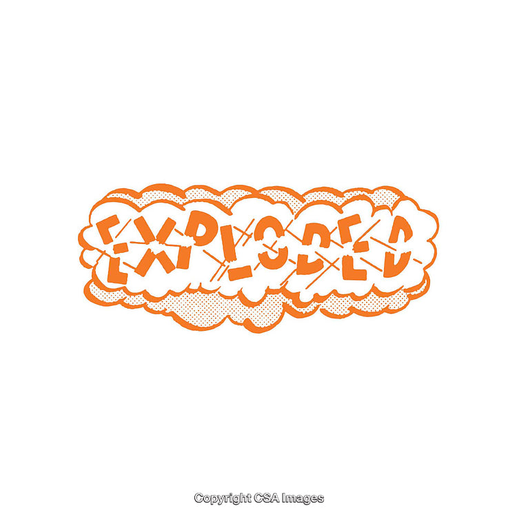 Comic Style Text Art Graphic with Bold Explosive Effect
