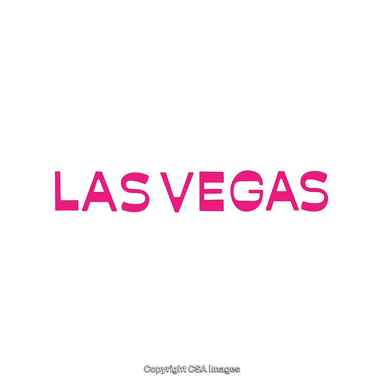 Modern Bold Text Design Featuring the Text 'Las Vegas' in Pink